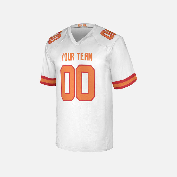 Personalized Men's Tampa Bay Buccaneers Football Jersey White Game Style - Custom Team, Name & Number