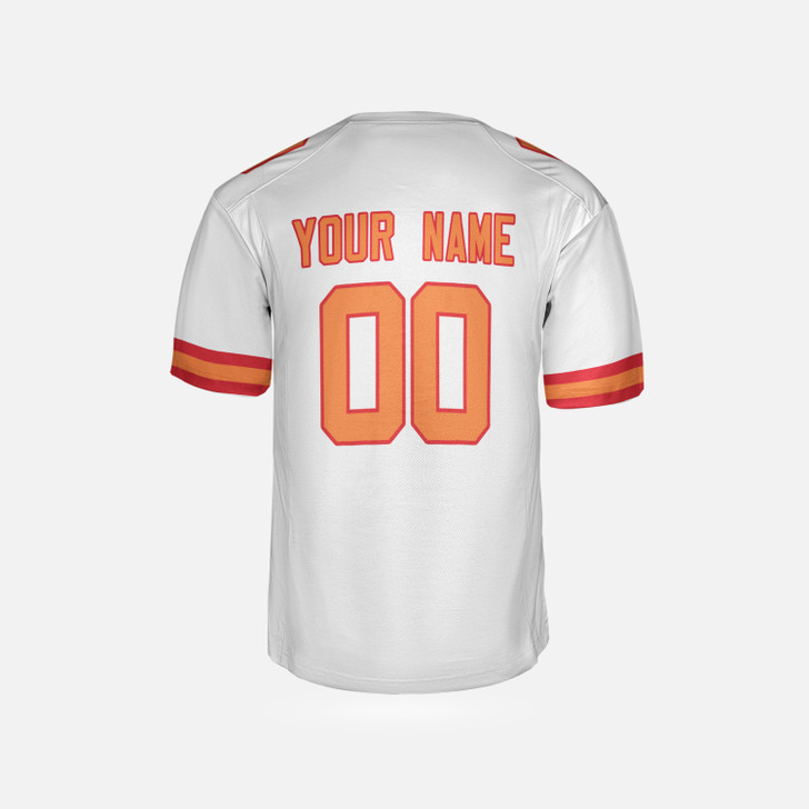 Personalized Men's Tampa Bay Buccaneers Football Jersey White Game Style - Custom Team, Name & Number