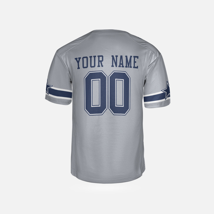 Personalized Men's Dallas Cowboys Football Jersey Gray Inverted Legend Player Style - Custom Team, Name & Number