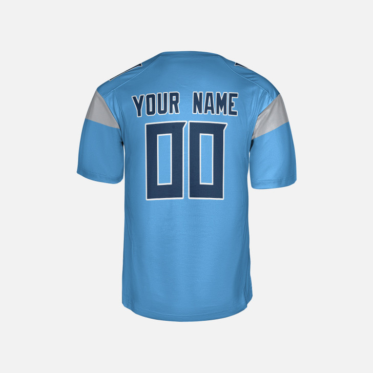 Personalized Men's Tennessee Titans Football Jersey Light Blue Alternate Style - Custom Team, Name & Number