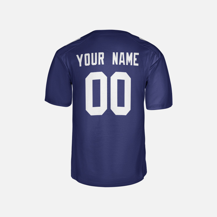 Personalized Men's New York Giants Football Jersey Royal Fan Style - Custom Team, Name & Number