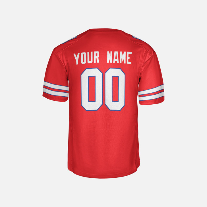 Personalized Men's Buffalo Bills Football Jersey Red Alternate Style - Custom Team, Name & Number