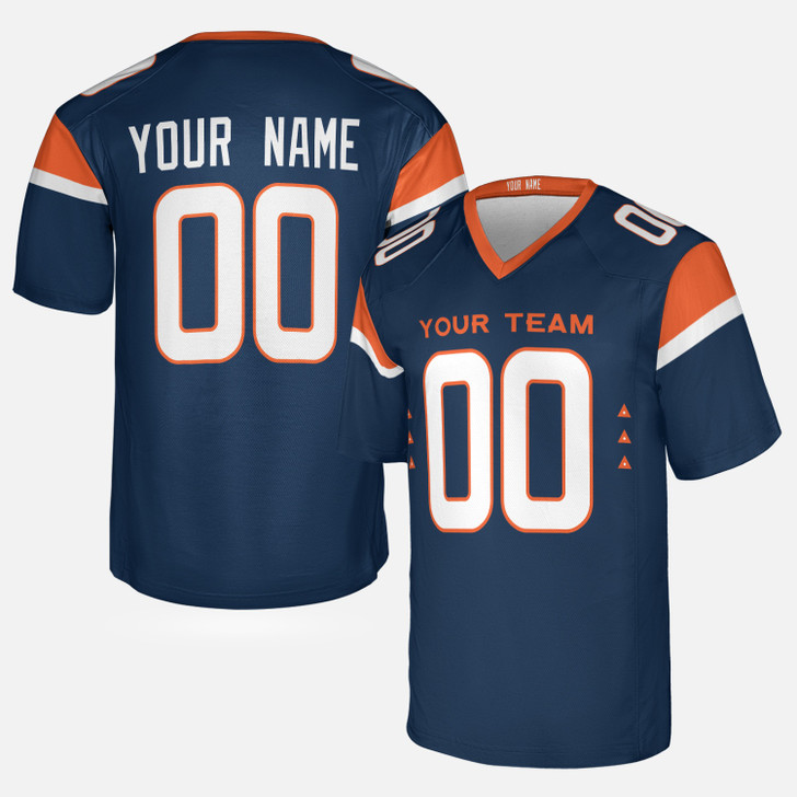Personalized Men's Denver Broncos Football Jersey Navy Alternate Style - Custom Team, Name & Number