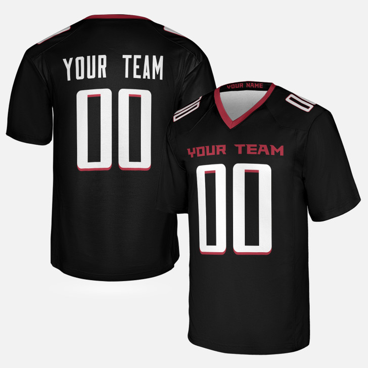 Personalized Men's Atlanta Falcons Football Jersey Black Fan Style - Custom Team, Name & Number