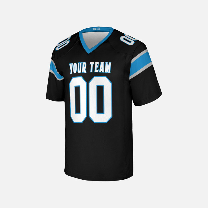 Personalized Men's Carolina Panthers Football Jersey Black Fan Style - Custom Team, Name & Number