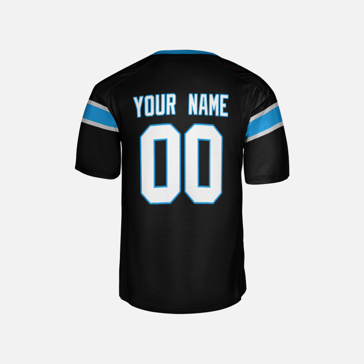 Personalized Men's Carolina Panthers Football Jersey Black Fan Style - Custom Team, Name & Number