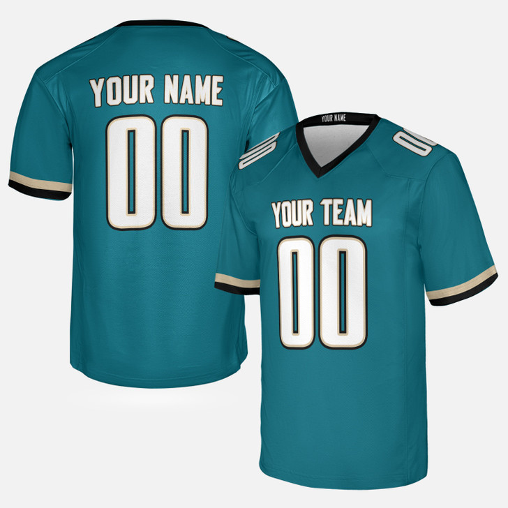 Personalized Men's Jacksonville Jaguars Football Jersey Teal Prowler Retro Style - Custom Team, Name & Number