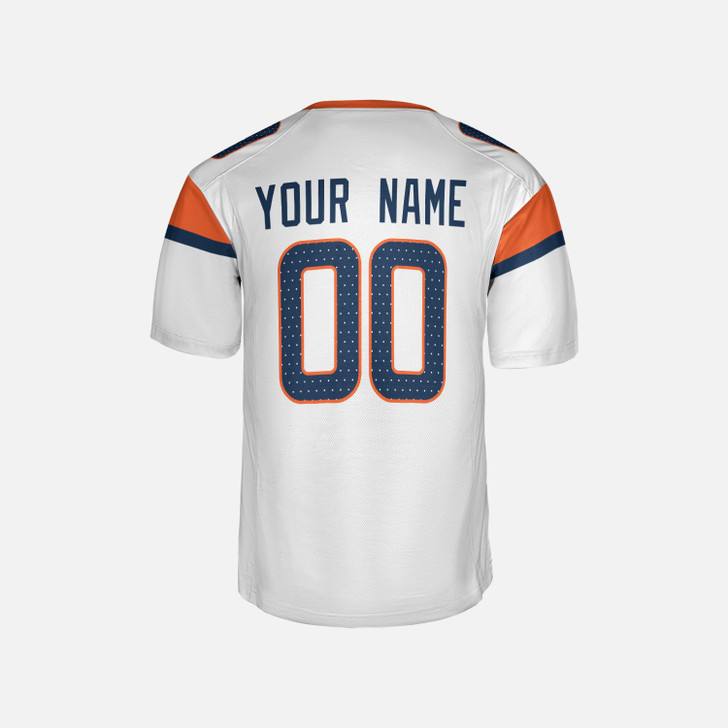 Personalized Men's Denver Broncos Football Jersey White Mile High Style - Custom Team, Name & Number