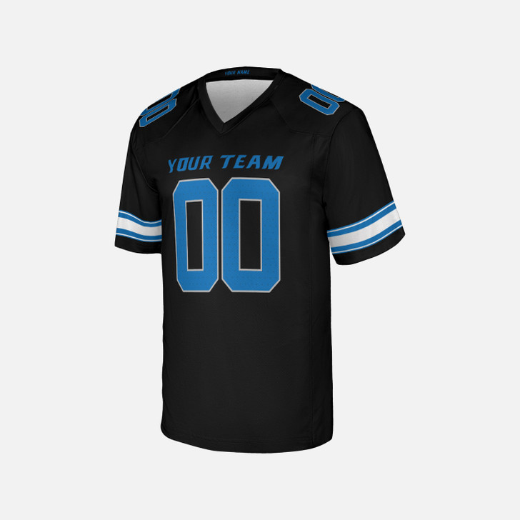 Personalized Men's Detroit Lions Football Jersey Black Alternate Style - Custom Team, Name & Number