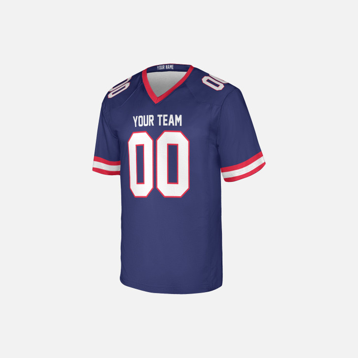 Personalized Men's New York Giants Football Jersey Royal Classic Style - Custom Team, Name & Number