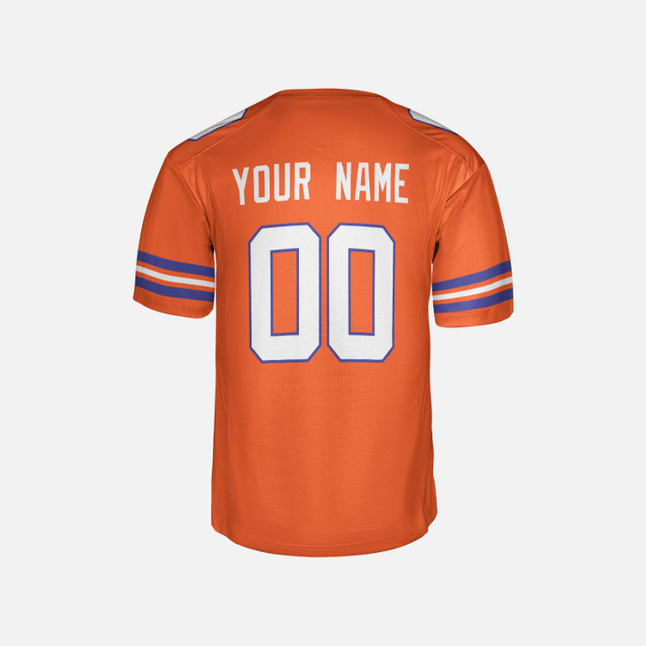 Personalized Men's Denver Broncos Football Jersey Orange Retro - Custom Team, Name & Number