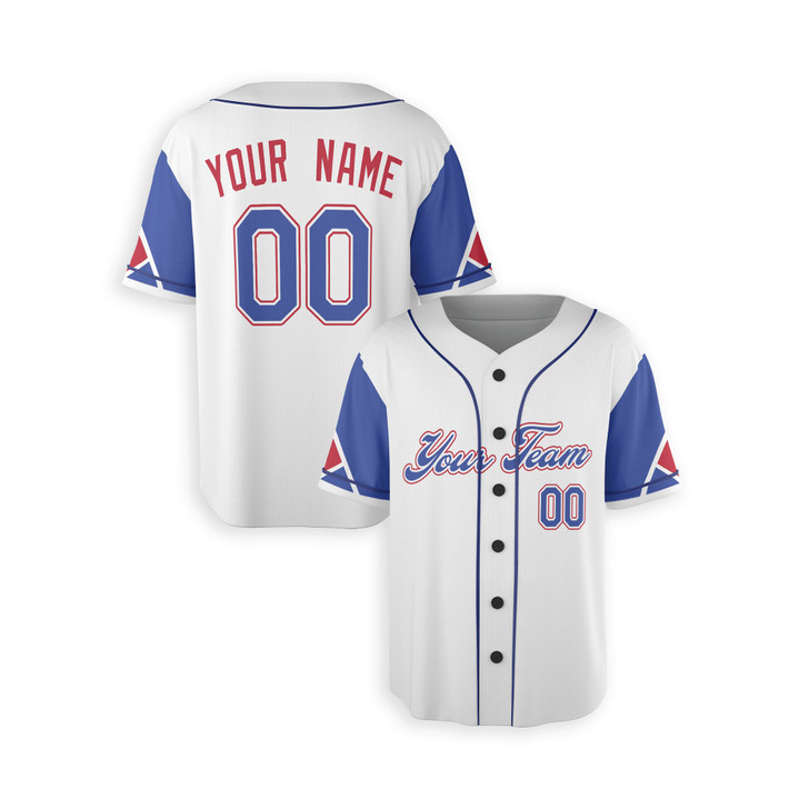 Personalized Men's Atlanta Braves Baseball Jersey White Blue City Style - Custom Team, Name & Number