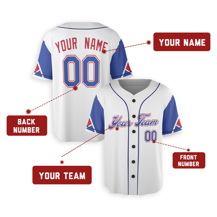 Personalized Men's Atlanta Braves Baseball Jersey White Blue City Style - Custom Team, Name & Number