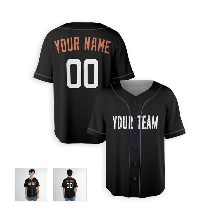Personalized Men's Baltimore Orioles Baseball Jersey Black City Style - Custom Team, Name & Number