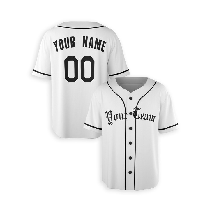 Personalized Men's Detroit Tigers Baseball Jersey White Home Style - Custom Team, Name & Number