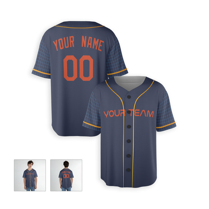 Personalized Men's Houston Astros Baseball Jersey Navy City Style - Custom Team, Name & Number