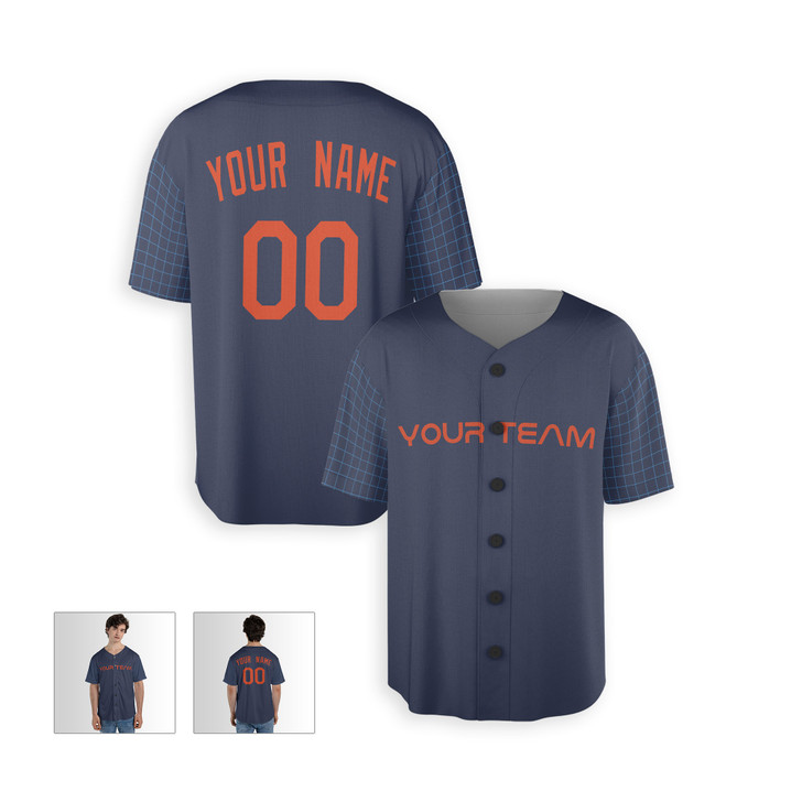 Personalized Men's Houston Astros Baseball Jersey Navy City Style - Custom Team, Name & Number