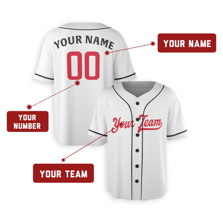 Personalized Men's Minnesota Twins Baseball Jersey White Home Style - Custom Team, Name & Number