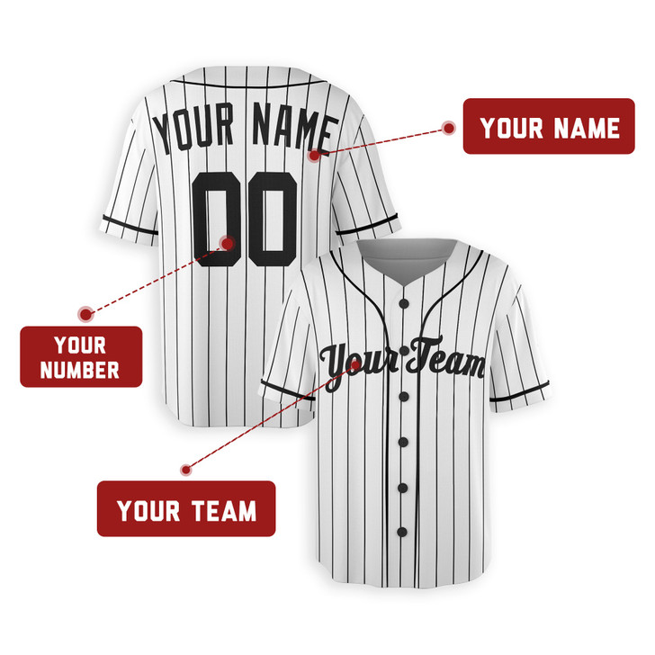 Personalized Men's New York Yankees Baseball Jersey White Home Style - Custom Team, Name & Number