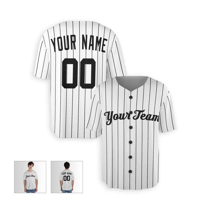 Personalized Men's New York Yankees Baseball Jersey White Home Style - Custom Team, Name & Number