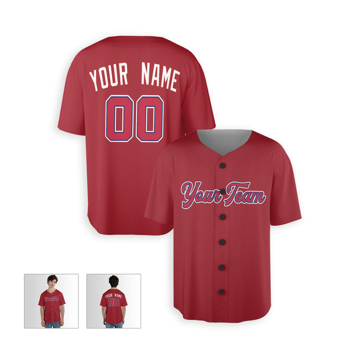 Personalized Men's St. Louis Cardinals Baseball Jersey Red Alternate Style - Custom Team, Name & Number