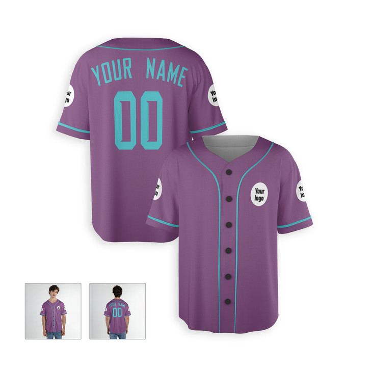 Personalized Men's Arizona Diamondbacks Baseball Jersey Purple Teal Fan Style - Custom Logo, Name & Number