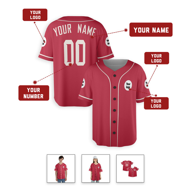 Personalized Men's Arizona Diamondbacks Baseball Jersey Red Fan Style - Custom Logo, Name & Number