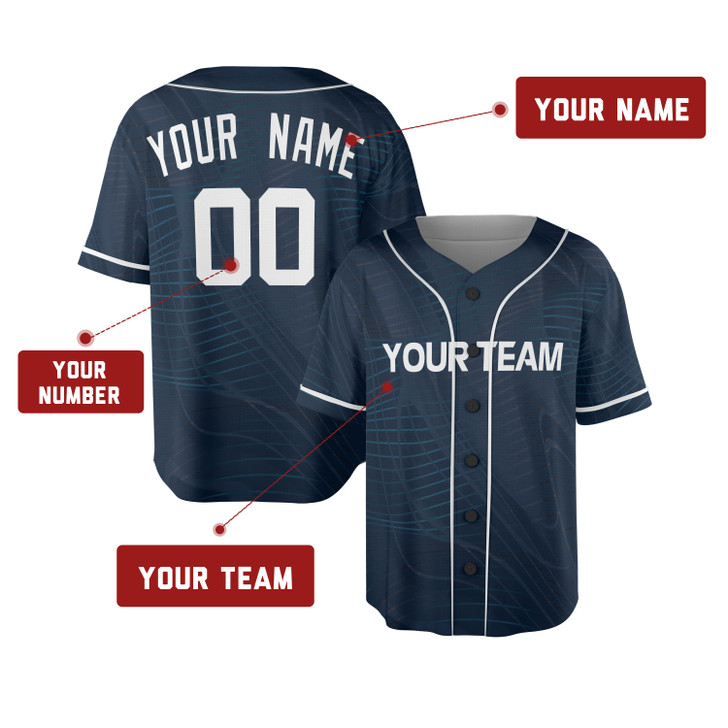Personalized Men's National League Baseball Jersey Navy All Star Game Limited Style - Custom Team, Name & Number