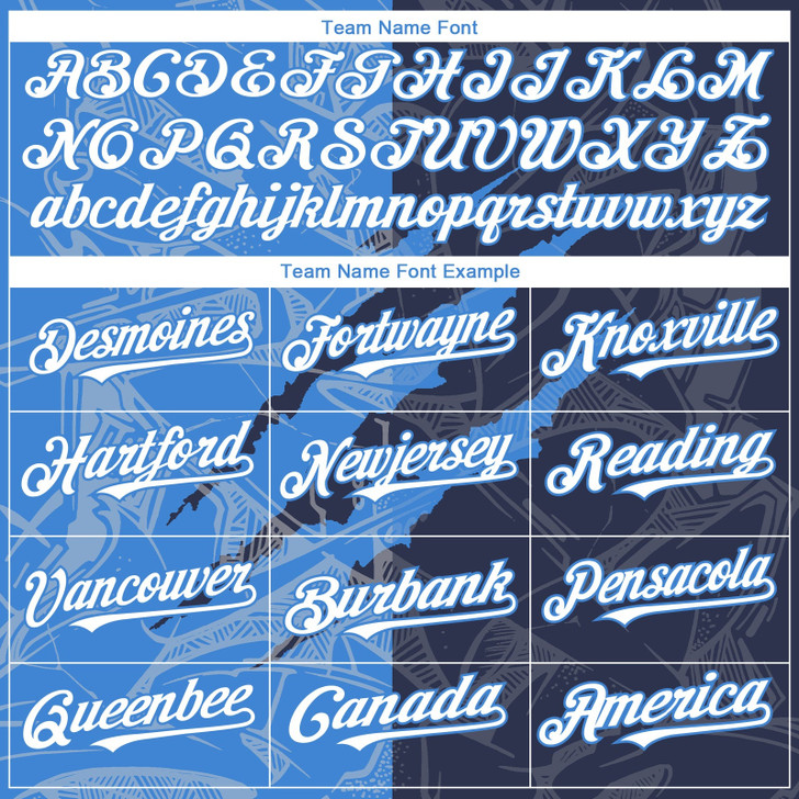 Personalized Baseball Jersey Graffiti Pattern Scratch - White Navy Electric Blue