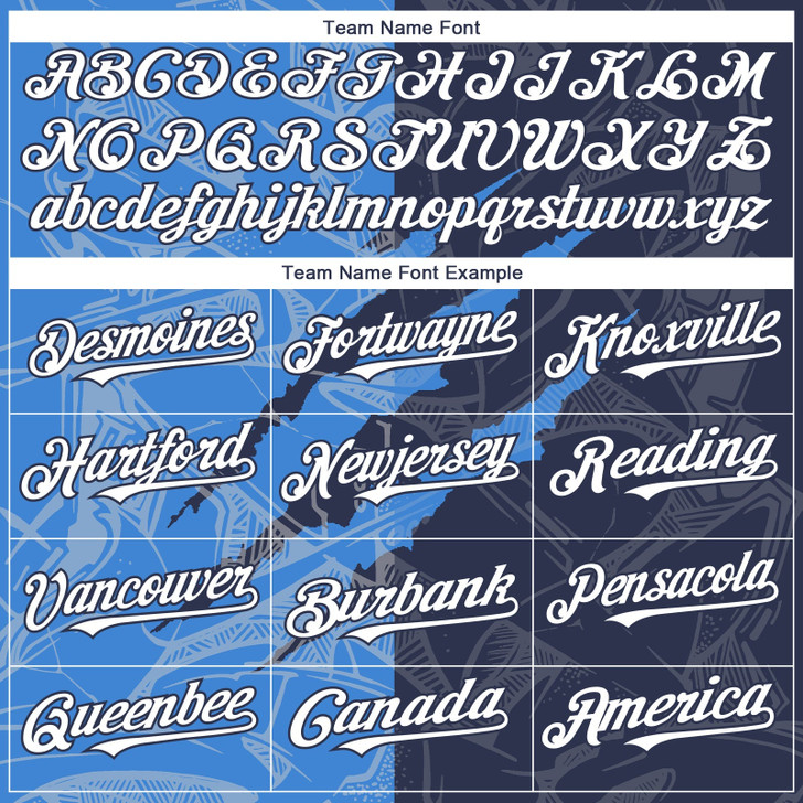 Personalized Baseball Jersey Graffiti Pattern Scratch - White Navy Blue