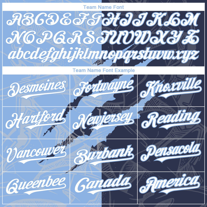 Personalized Baseball Jersey Graffiti Pattern 3D Scratch - White Navy