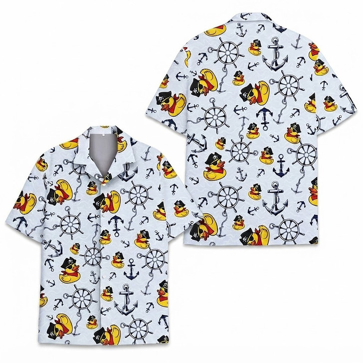 Hawaiian Shirt - Funny Pirate Rubber Duck
