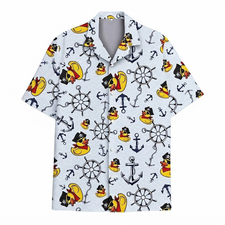 Hawaiian Shirt - Funny Pirate Rubber Duck