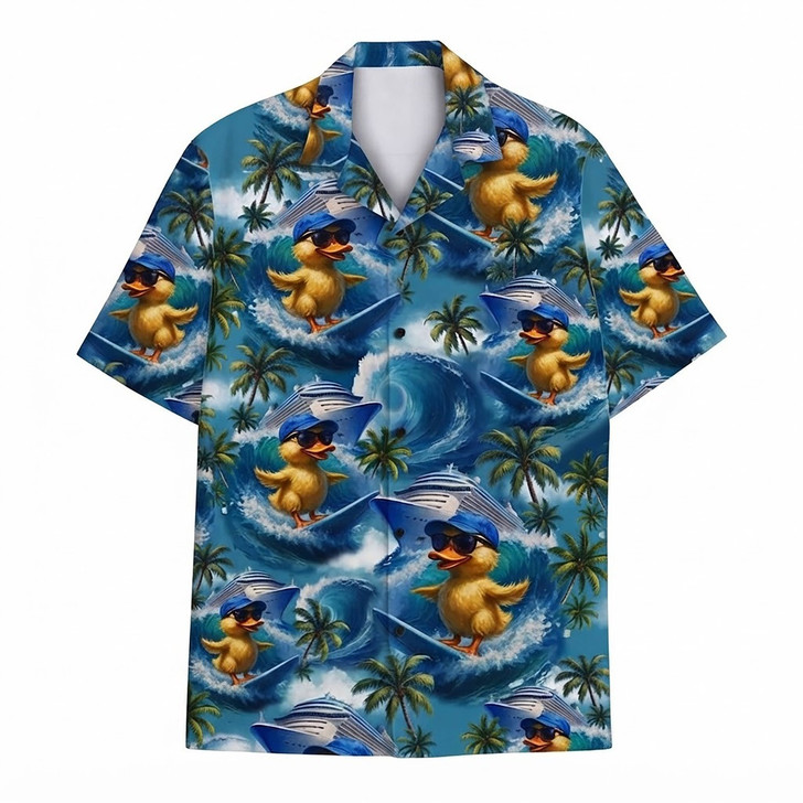 Hawaiian Shirt - Funny Cruise Rubber Duck Cute Summer Beach