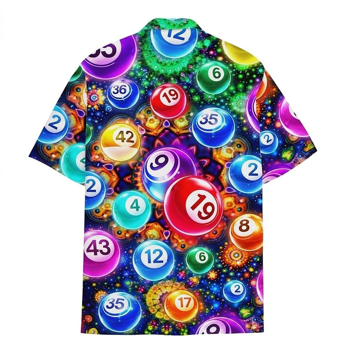 Hawaiian Shirt - Neon Bingo Colorful Lucky Game Night