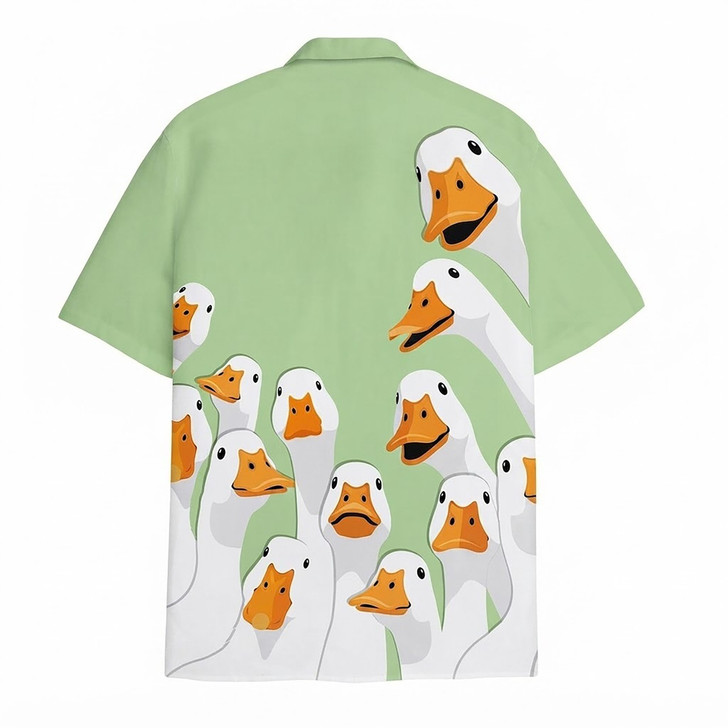 Hawaiian Shirt - Funny Goose Duck Cute Farm Bird