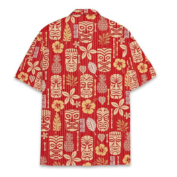 Hawaiian Shirt - Colorful Tiki Vibrant Tropical Summer