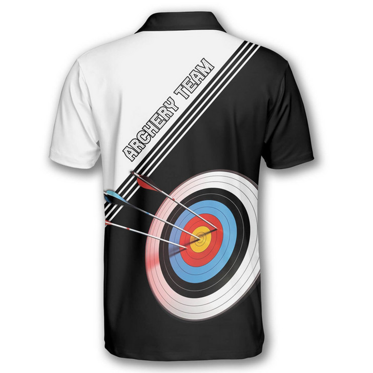 Personalized Polo Shirts Archery Practice Makes Perfect - Custom Name & Team Name