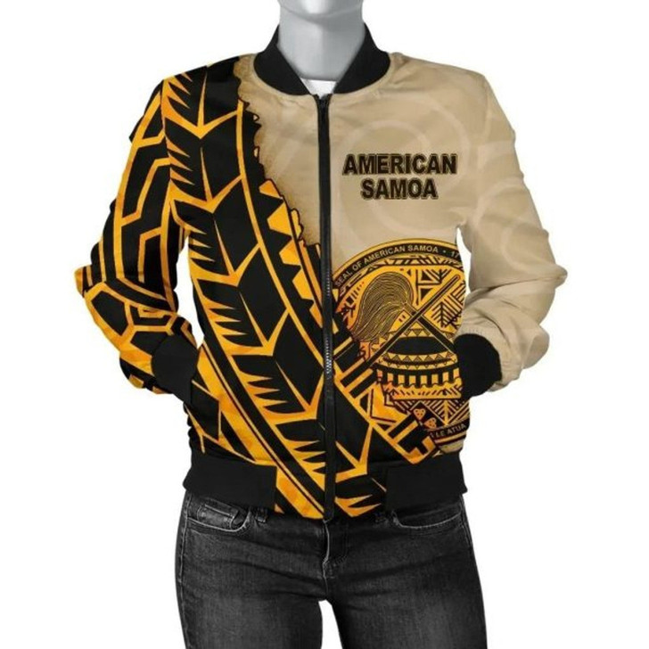 3D Bomber Jacket American Samoa - Polynesian Wild Style