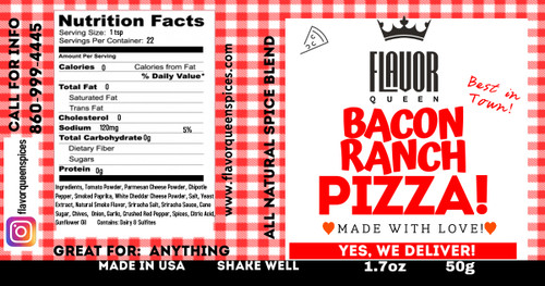 Bacon Ranch Pizza