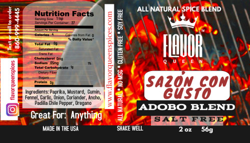 Sazon Con Gusto (Adobo) Salt Free