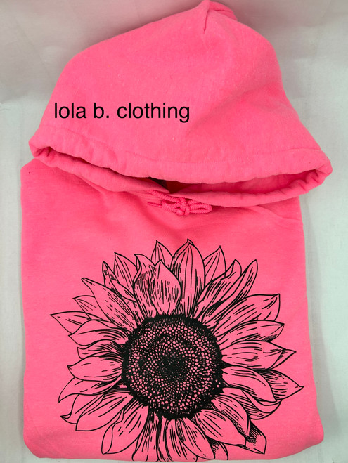 Gildan Hoodie - Sunflower- Wow That's Pink