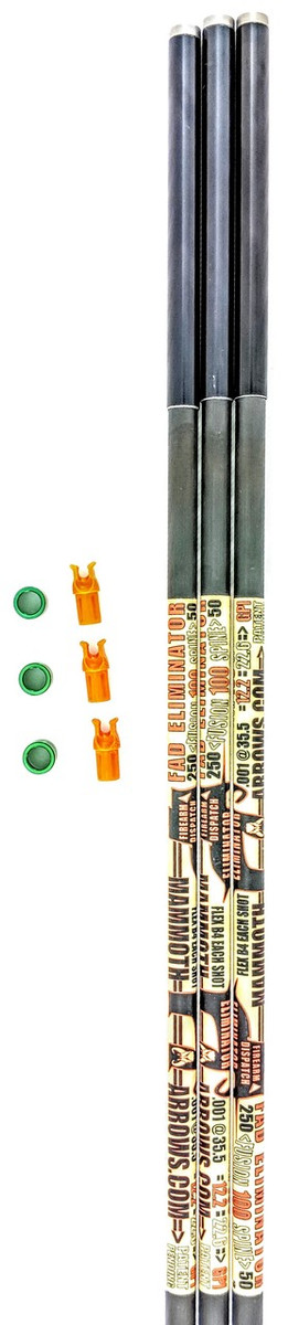 3 FROZEN FAD ELIMINATOR ARROW SHAFTS 