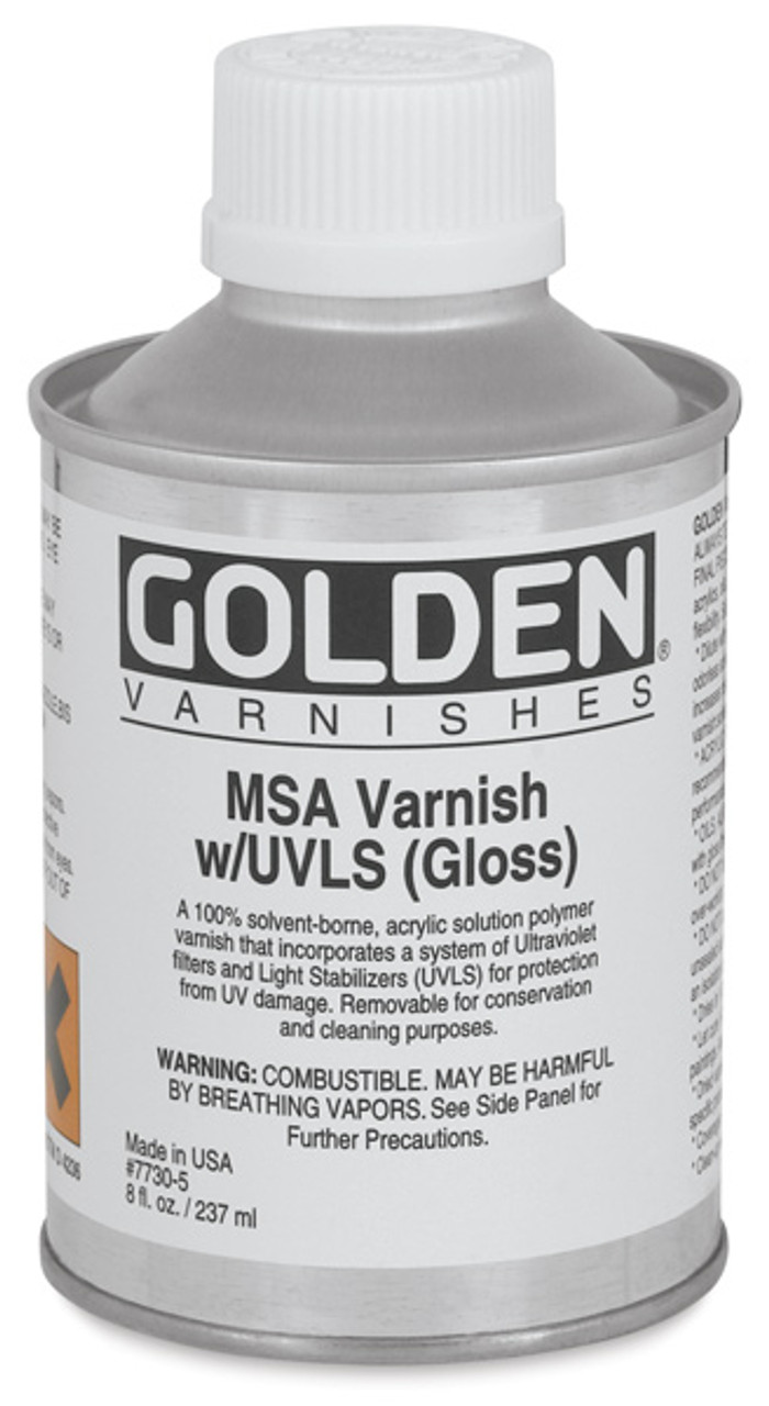 Golden Satin MSA Varnish with UVLS 8oz