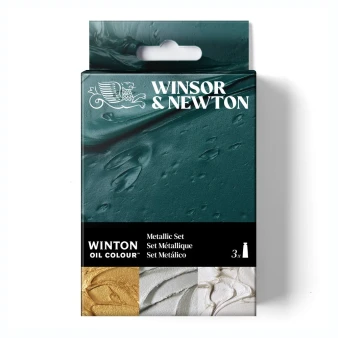 Winsor and Newton Winton Oil Colour Metallic Set 3x37ml