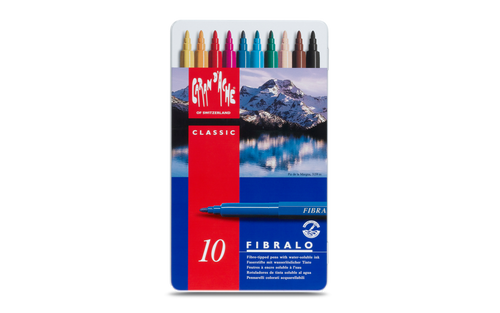 Caran d'Ache FIBRALO WATER-SOLUBLE FIBRE-TIPPED-Tin Sets