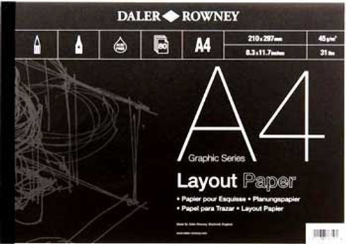 Daler Rowney A4 Layout Paper Pad -45gsm