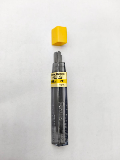 Pentel Super Hi-Polymer Lead Refill, 0.9mm Fine, 2h