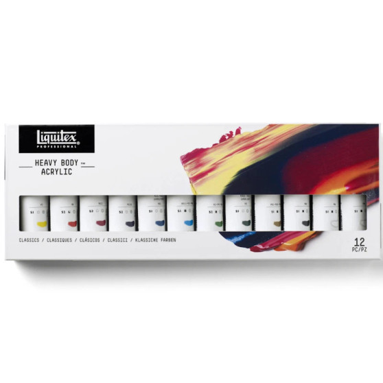 Liquitex Professional Heavy Body Acrylic Classics - Set of 12 x 59ml