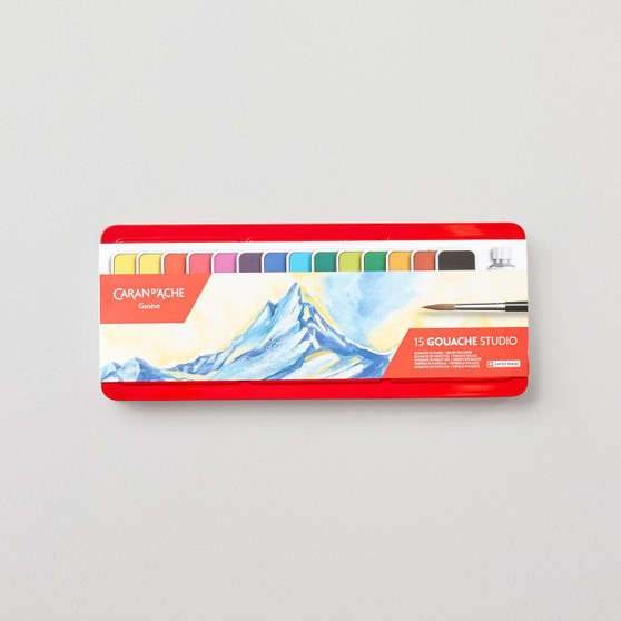 Caran D'ache Gouache Studio Pans Set of 15